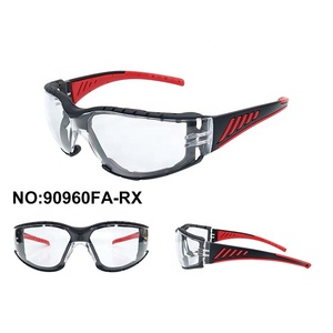 Lunettes de sécurité industrielles EPI avec verres en polycarbonate, joint en mousse amovible, protection contre la poussière et les produits chimiques, pour travailleurs de la meuleuse, OEM - Product Image 1