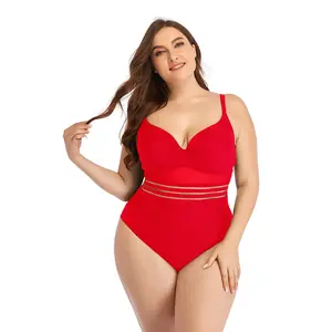 2022 plus size fat Women Inspired Swimming Designer Luxury red Swimsuits one piece bikini cover ups Bathing Suits
