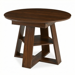 Extendable Round Wooden Dining <b>Table</b> for 4-8 Modern Hotel Dining Room Furniture with Removable Leaves Eco-Friendly & Durable - Product Image 4