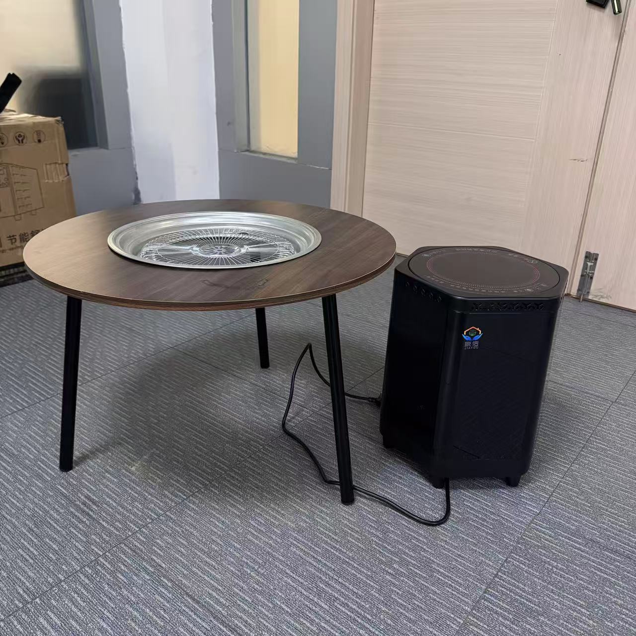D Portable Free-Standing Installation Red Smart Home Heating Electronic Heater Low Consumption Electric Heater