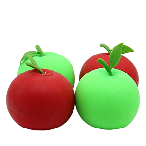 Jouet Squishy Créatif Pomme 7,5 cm en TPR, Réaliste, Anti-stress, Jouet Sensoriel à Presser, Cadeau Amusant pour Enfants 2-4 ans - Product Image 1