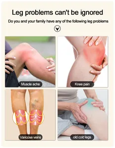 Massaggiatore per gambe con vibrazione del corpo per la circolazione del sangue massaggiatore per gambe a pressione di compressione dell'aria con calore