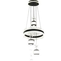 Lustre de salle à manger moderne de luxe doré, lampe suspendue créative en forme d'anneau papillon pour salon, éclairage LED avec télécommande