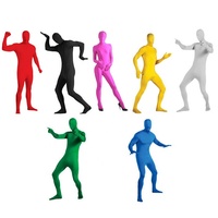 Costume de peau pour adulte, personnalisé, unisexe, combinaison furtif, pour carnaval, soirée, Bar, serré, Invisible, costume d'halloween, 2020