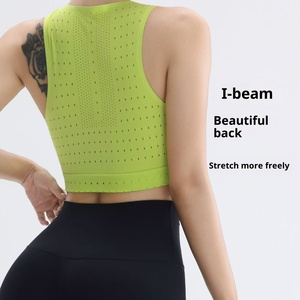 <span class=keywords><strong>Chaleco</strong></span> Deportivo Sin Costuras Personalizado para <span class=keywords><strong>Mujer</strong></span>, <span class=keywords><strong>Chaleco</strong></span> de Media Cintura 2.0, Transpirable, de Secado Rápido, para Maratón - Product Image 2