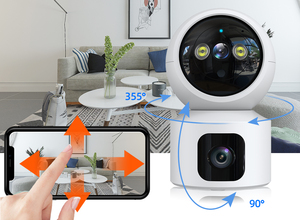 <span class=keywords><strong>Camera</strong></span> Cctv <span class=keywords><strong>Mini</strong></span> Ống Kính Kép Không Dây 6MP Mới 2023 Cho Bé <span class=keywords><strong>Camera</strong></span> Mạng Ống Kính Kép Wifi 3MP Tầm Xa Âm Thanh Hai Chiều Trong Nhà Cho Bé Ip - Product Image 2