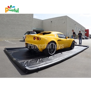 Hermético de PVC, fábrica de China, colección de agua inflable personalizada, alfombrilla de lavado de coches, alfombrilla de contención de recuperación de agua de berma de aire de PVC - Product Image 6