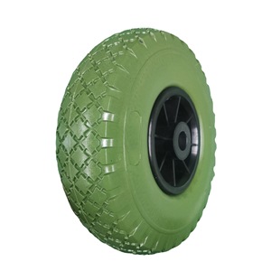 Cheng Jin Vehicles 10x3.00-<b>4</b> PU Foam Roller Solid Polyurethane <b>Wheel</b> With Ball Bearing For Warehouse <b>Trolley</b> And Handcart - Product Image 3