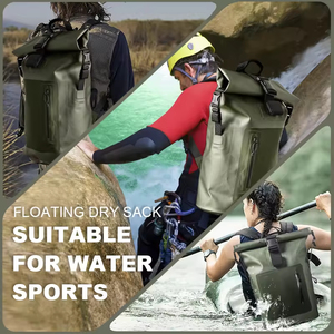 Sac étanche robuste à fermeture à enroulement entièrement en TPU pour la randonnée, le kayak, les voyages, le vélo, le camping, la pêche - Product Image 6