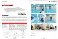 Panneau mural GMP mâle-femelle interverrouillable fait main en laine de roche ignifuge classe A1 et MgO pour laboratoire de purification hospitalier sans poussière