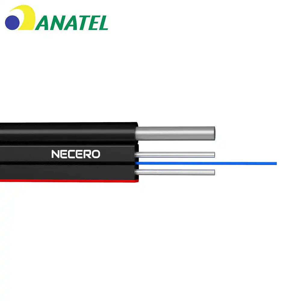 Alta Qualidade Atacado 1 2 4 6 8 Núcleo Borboleta Fibra Óptica Gota Cabo 1 2 4 Núcleo Ftth Cabo Interior Ao Ar Livre Gjyxch