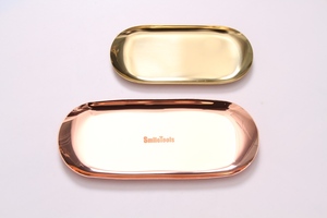 Stainless Steel Copper Silver <strong>Tray</strong> <strong>Candle</strong> Accessories Plate <strong>Candle</strong> <strong>Tray</strong> for Christmas Birthday Gifts - Product Image 3