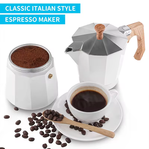 Italian Mocha <b>Pot</b> Contemporary Design 6-9 Cup Stovetop Espresso Maker Coffee Percolator Heat Resistant <b>Set</b> - Product Image 3