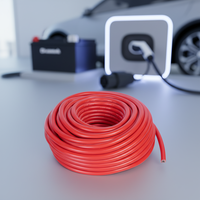 Cable de Alimentación de PVC UL10269 4/0 AWG 107mm², Cable Eléctrico Flexible de Cobre OFC de 1000V de Alta Resistencia para Baterías de Vehículos Eléctricos, Energía Solar e Industria