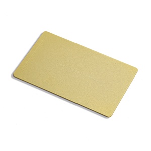 Carte de visite promotionnelle personnalisée en métal doré de haute qualité avec logo et motif, plaquée or SS - Product Image 3