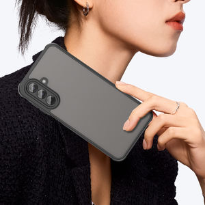 جراب غطاء خلفي صلب مقاوم للصدمات لسيارة sabung A17 مع شعور بالجلد بلوري - Product Image 3