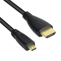 Câble vidéo 4K haute définition avec gaine en PVC blindée tressée pour HDTV (mâle-femelle) - Options 1m/1,5m