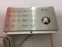 IP65 imperméabilisent le petit clavier numérique monté par clés de kiosque en métal avec la boule de commande ou le touchpad
