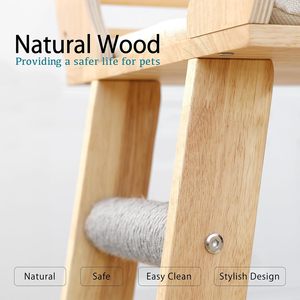 Özel Modern lüks kedi küp odası el yapımı ahşap evcil hayvan kafesi ve kapalı köpek kedi mobilya ev küçük hayvan kabine evler - Product Image 3