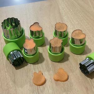 Stainless Steel Fruit Vegetable Cutter <b>Cookie</b> Mold 6-Piece Set Irregular Shapes Baby Food Pasta <b>Tool</b> - Product Image 3