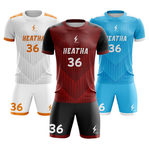 قمصان تدريب كرة القدم المخصصة بالتسامي اسم النادي والشعار المطبوعة نمط الفريق القصير مع تصميم فريد من نوعه - Product Image 1