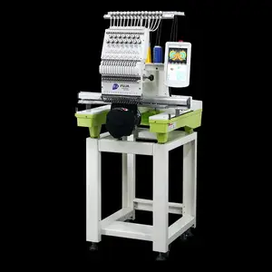 FJ-1501CS Single Head 12 15 Needles 10 Inch Touch Screen Computerized Embroidery Machine