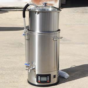 อุปกรณ์ทำเบียร์คราฟต์ไฟฟ้าออลอินวันขนาด 30-70 ลิตร พร้อมถังบดและเครื่องทำเบียร์ - Product Image 4