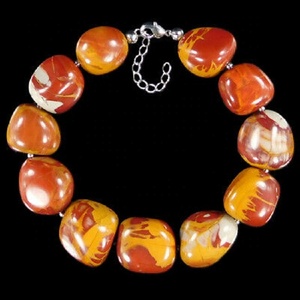 สร้อยข้อมือ noreena Jasper tumbled หินคริสตัลอัญมณีแฟชั่นของขวัญสำหรับผู้ชายและผู้หญิงการทำสมาธิพลังงาน - Product Image 2