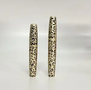 Leopard Rundrohr Doppels chicht Flasche Farbe Bürsten kopf kann durch Haars törung Behandlung Liquid Tube Eye Black ersetzt werden