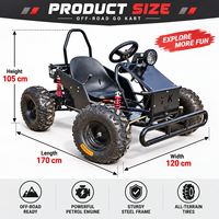 Nouveau 2026 – Kart électrique 1000W 48V20Ah, Buggy 4x4 tout-terrain pour enfants et adultes, frein à disque, transmission par chaîne, vitesse 48km/h
