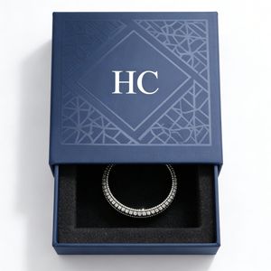 Caja de Pulseras Hecha a Mano, Caja de Regalo de Joyería de Lujo con Impresión Personalizada, Inserto de EVA Personalizado, Acabado con Logotipo Personalizado, Se Acepta OEM - Product Image 2