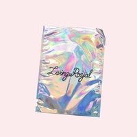 Enveloppes holographiques recyclables imprimées sur mesure Sacs postaux colorés d'expédition en poly avec logo et feuille auto-adhésive au laser