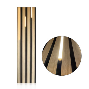 Panneau mural acoustique LED Akupanel personnalisé avec finition <span class=keywords><strong>placage</strong></span> <span class=keywords><strong>bois</strong></span>, éclairage LED mural, solution de design personnalisable - Product Image 5
