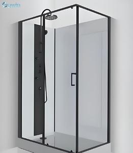 Cabine de douche pour appartement |   Cabine de douche compacte avec porte coulissante, gain de place pour appartement en <span class=keywords><strong>location</strong></span> - Product Image 1