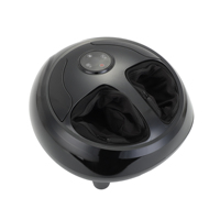 Masseur de pieds électrique avec rouleaux, coussinets à air, télécommande, 4 modes, 3 niveaux de chaleur, housse lavable