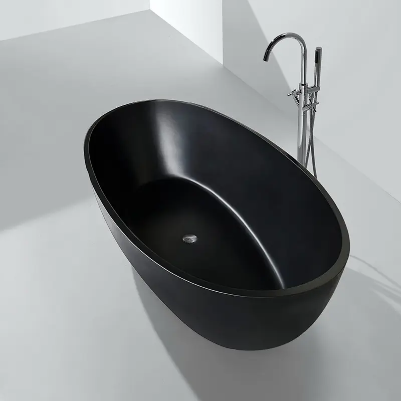 Цена на ванну, отдельно стоящая Ванна для ванной, однотонная Ванна из серого искусственного камня для взрослых, черная Современная сушилка для KKR