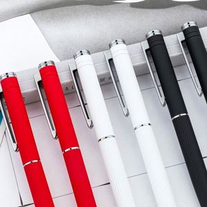 Wholesale 1.0Mm Custom Logo Spray-Coated Ballpoint Metal Signing With Snap-Cap Meeting & Advertising Gift <b>Pens</b> - Product Image 2