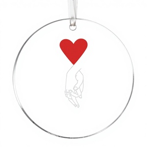 ของขวัญสำหรับคู่รักที่เพิ่งขอแต่งงาน GEEKBEAR ของขวัญสำหรับเจ้าสาว ของขวัญสำหรับผู้หญิง ของขวัญสำหรับคนรัก ของตกแต่งอะคริลิค รูปหัวใจ ดีไซน์มือ (03 - Product Image 2