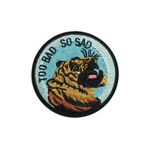 Parches Bordados Termoadhesivos de <span class=keywords><strong>Panda</strong></span> con Encaje Chenille Personalizados para Gorras - Product Image 3