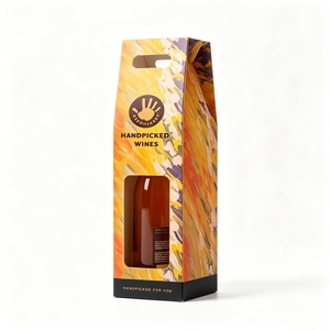 Boîte pliable transparente en PP sur mesure, boîte en plastique transparente PET APET 250ml pour champagne, emballage de présentation pour vin rouge 750ml - Product Image 5