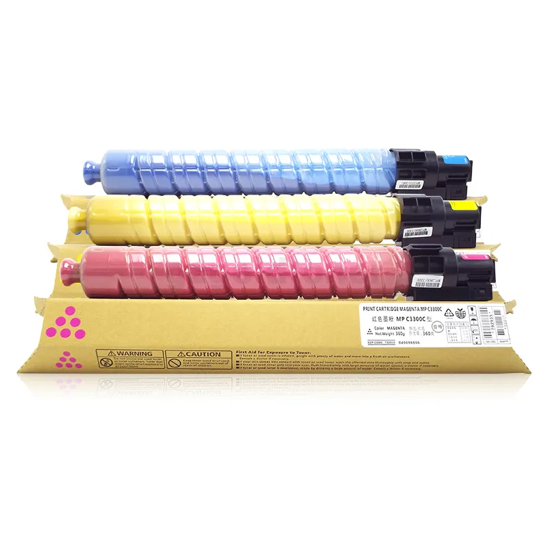 Factory Wholesale MPC3300 Japan Toner Cartridge For Ricoh Aficio MPC2800 MP C3300 C2800 2800 3000 Color Copier Machine