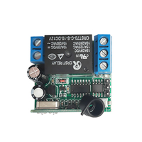 Module de commutation sans fil RF à relais longue portée 433 MHz, télécommande, DC 12V 10A 1CH, récepteur émetteur, moteur de porte de garage