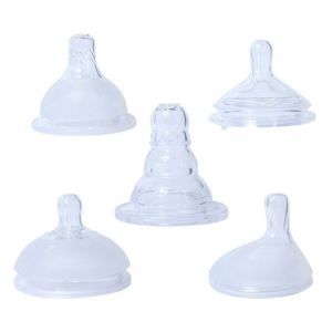 Tetina de Silicona Suave para Bebé, Libre de BPA, en Tamaños de 4cm/5cm/6cm/5.5cm/6.5cm, Calibre Ancho, Sensación de Lactancia Materna - Product Image 1