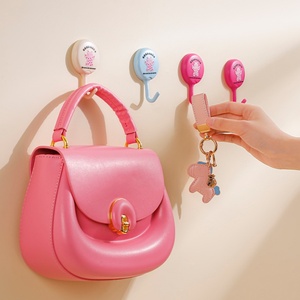 Gancho de Almacenamiento de Plástico sin Clavos, Porta Llaves, Perchero para Sombreros, Ganchos Decorativos de Pared con Lindos Dibujos Animados, para Baño y Cocina - Product Image 5