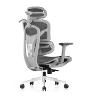 Fauteuil de bureau ergonomique de luxe contemporain en maille à dossier haut, avec accoudoirs 3D en PU, pivotant et réglable, pour ordinateur de direction - Vente en gros