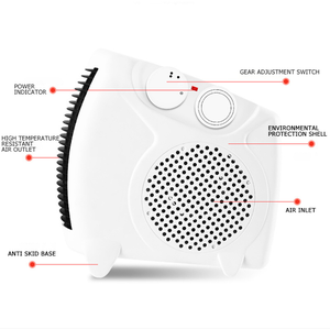 Riscaldatore <span class=keywords><strong>elettrico</strong></span> domestico portatile controllo automatico della temperatura <span class=keywords><strong>stufa</strong></span> invernale ventola del radiatore protezione contro il surriscaldamento facile - Product Image 5