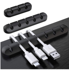 Schwarze Farbe 3M Silikonkabel-<span class=keywords><strong>Organizer</strong></span>-Clips Kabel halter - Product Image 2