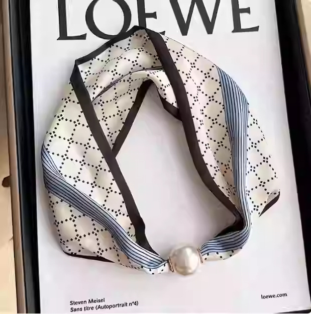 หัวเข็มขัดลูกปัดเพชรลาย-ข้าวสีฟ้า