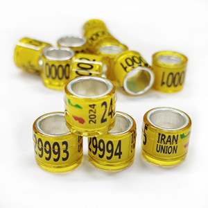 Anelli di piccione con bandiere USA 2024 fasce di piede di piccione personalizzate bande di zampe di uccello ID per la competizione di piccioni - Product Image 5