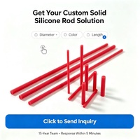Bande de silicone personnalisée OEM, étanche et isolante, tige ronde en silicone solide pour tampons et joints de machines